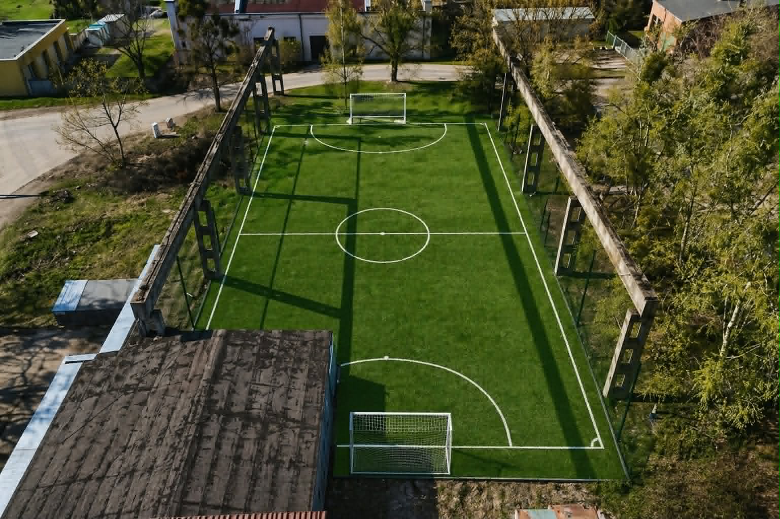 Kauno Futbolo Centro aikštelė iš oro